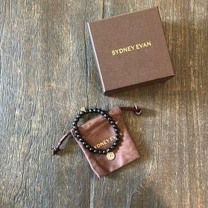 Sydney Evan Black Beaded Evil Eye Bracelet
